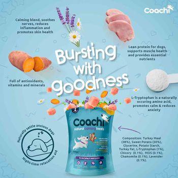 Coachi Natural Calming Dog Treats Turkey 100g