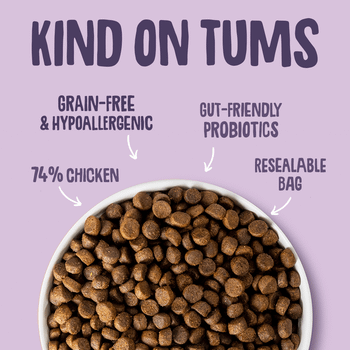 Scrumbles Dry Cat Food, Grain Free Sensitive+ 700g