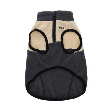 Rufus & Rosie Beige & Grey Explorer Dog Gilet, S