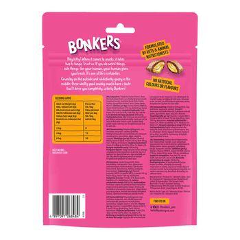 Bonkers Cat Bites, Crunchy & Soft Paw Lickin' Chicken Flavoured Cat Treats 180g