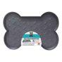 Bad to the Bone Plastic Spill Proof Pet Mat Large Black