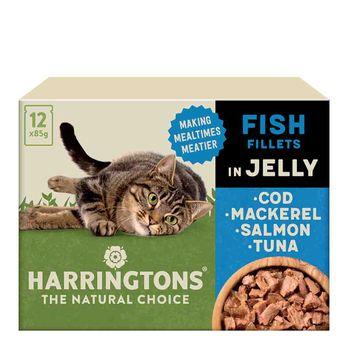 Harringtons Fish In Jelly Wet Cat Food, 12x85g