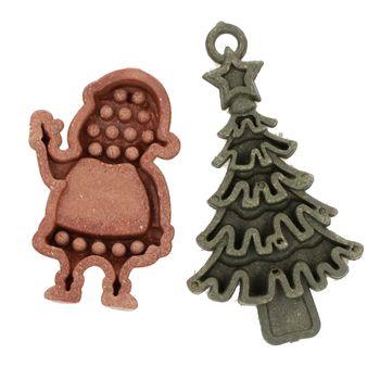 Rosewood Cupid & Comet Veggie Burst Santa & Tree Duo Gnaw Treats for Small Animals