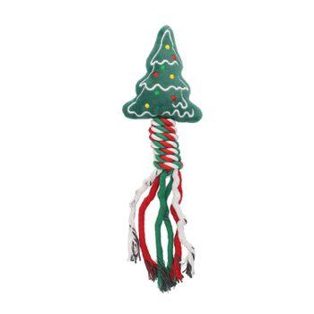 Rufus & Rosie Christmas Plush Rope Dog Toy Assorted