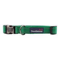 Doodlebone Trendy Tails Padded Dog Collar Green 3-6