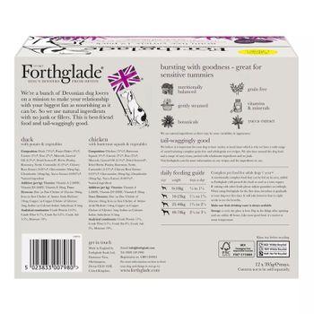 Forthglade Chicken & Duck Complete Wet Adult Dog Food 12x395g