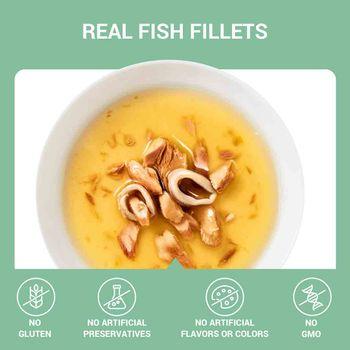 Schesir Soup Complements Wet Cat Food Tuna with Squid 40g