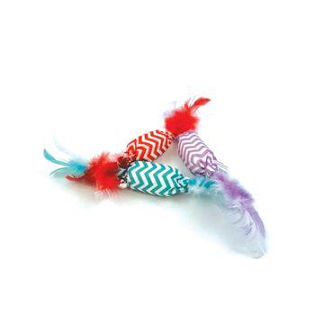 Tabby Patch Crinkle Candy Cat Toy