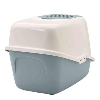 Savic Nestor Cat Toilet Home White Blue Jollyes