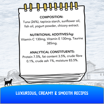 Cookhouse Luxury Licks Puree Cat Treat Tuna 6x15g