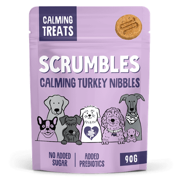 Scrumbles Turkey Nibbles: Calming Treats for Dogs 100g
