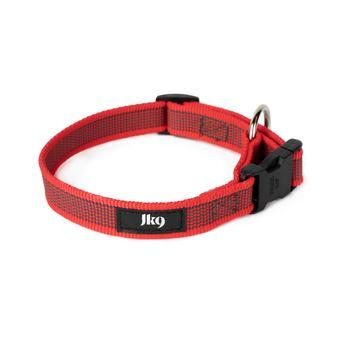Julius K9 Color & Gray All Weather Red Dog Collar Small 