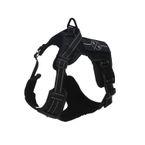 Rufus & Rosie Black Tactical Dog Vest Harness, Large