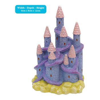 Fantasy Castle Lilac Fish Tank Decoration Fish Tank Accessories