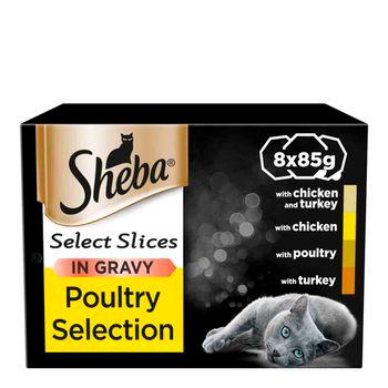 Sheba Select Slices Poultry in Gravy Cat Food 85g