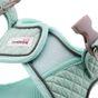 Doodlebone Snappy Mint Quilt Dog Harness 1-2