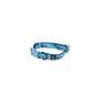 Rufus & Rosie Seashore Blue Adjustable Dog Collar, Medium
