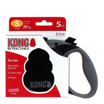 KONG Terrain Retractable Dog Lead Black 5m Dog Leads