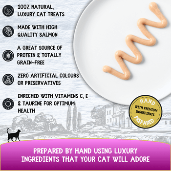 Cookhouse Luxury Licks Puree Cat Treat Salmon 6x15g