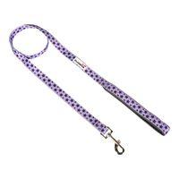 Doodlebone Bold Padded Dog Lead Violet Stars 15mm