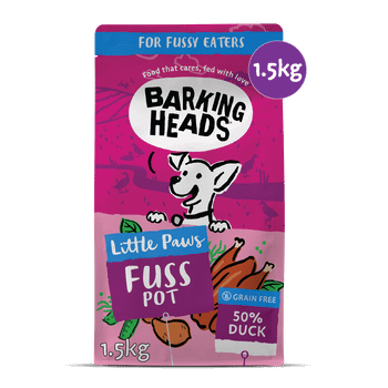 Barking Heads Little Paws Fuss Pot Duck Dry Dog Food, 1.5kg