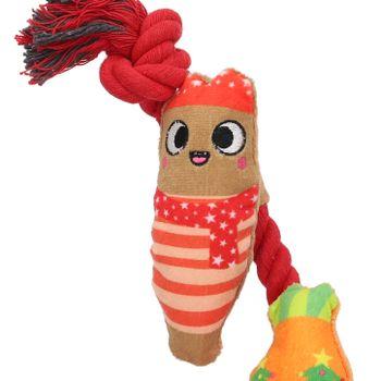 Smart Choice Festive Dinner Plush Dog Toy