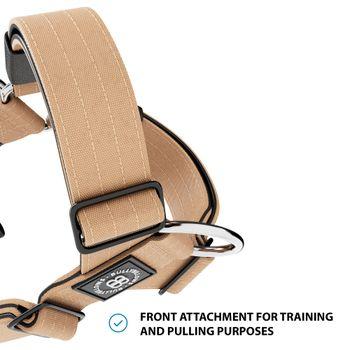 BullyBillows Dog TRI-Harness Military Tan Medium