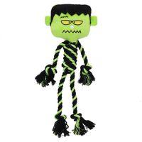 Pet Living Plush Monster Head Rope Body Dog Toy