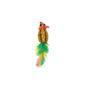 Rufus & Rosie Chrome Mouse Feather Cat Toy