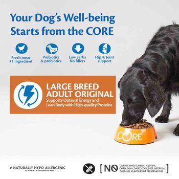 Wellness CORE Dry Large Breed Adult Dog Food Original Chicken Recipe 10kg