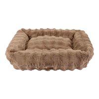 World of Pet Faux Fur Square Pet Bed Small