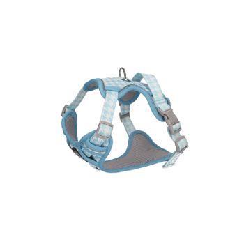 Rufus & Rosie Mint Dog Tooth Dog Harness & Lead Set, Extra Small
