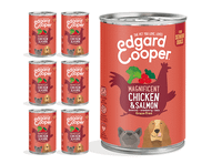 Edgard & Cooper Adult Tin Chicken & Salmon 6x400g