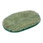 Danish Design Fleece Green Herringbone Quilted Dog Mattress Large