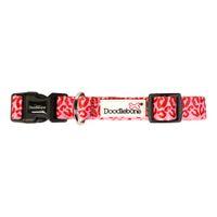 Doodlebone Bold Dog Collar Ruby Leopard 6-11