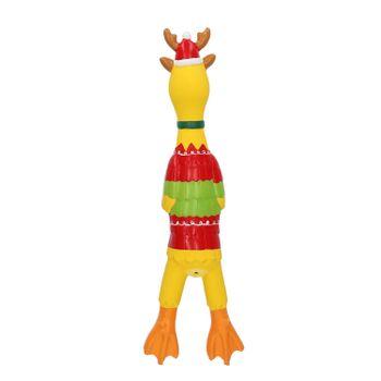 Rufus & Rosie Christmas Latex Chicken Dog Toy Assorted