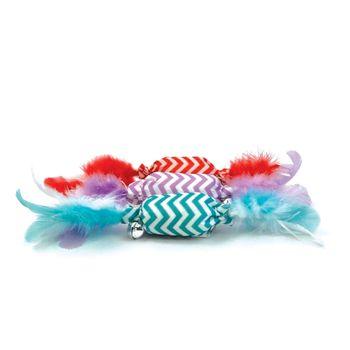 Tabby Patch Crinkle Candy Cat Toy