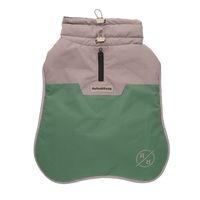 Rufus & Rosie Dog Overcoat Grey & Green M