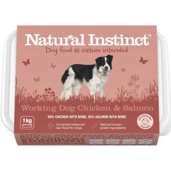 Natural Instinct Working Dog Chicken & Salmon Raw Dog Food, 1Kg