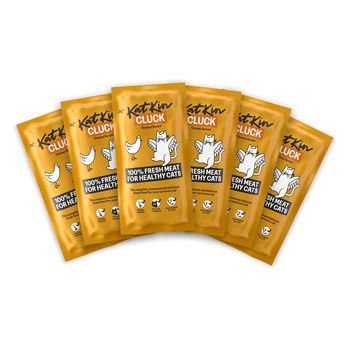 KatKin BIG CLUCK Fresh Cat and Kitten Food, Multipack (Chicken) 6x80g