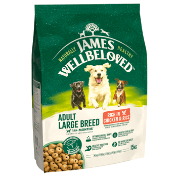 JAMES WELLBELOVED® Large Breed Adult Dry Dog Food Chicken & Rice 15kg