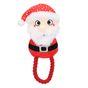 Rosewood Squeaky Plush & Rope Christmas Dog Toy