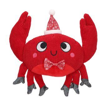 Smart Choice Santa Claws Plush Crab Dog Toy