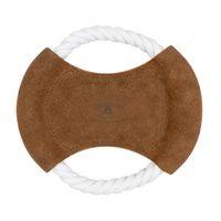 Banbury & Co Rural Retreats Suede and Rope Frisbee Dog Toy