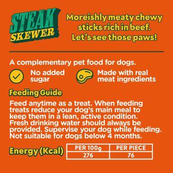 Wagg Chews Steak Skewer Sticks, 110g