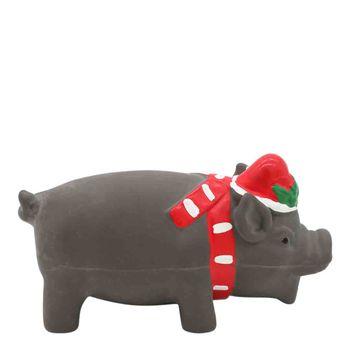 Pet Living Latex Honking Pig Scarf Toy Dog Toy