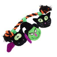 Smart Choice Squeaky Spooky Plush & Rope Dog Toy
