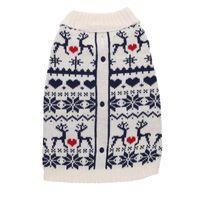 Rufus & Rosie Heart Reindeer Dog Jumper Small