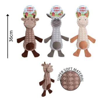 Smart Choice Squeaky Plush Animal Long Dog Toy Assorted 3 Pack