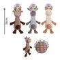 Smart Choice Squeaky Plush Animal Long Dog Toy Assorted 3 Pack
